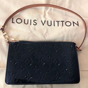 Louis Vuitton Pochette Black Patent Leather Purse